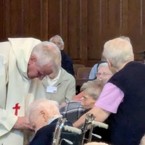 Geste sacramentel de l'onction